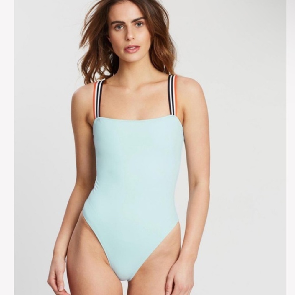 The Riley One-Piece Sky Elastic | SOLID & STRIPED Womens Swimwear